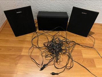 Sony televisie speaker set met subwoofer stereo beschikbaar voor biedingen