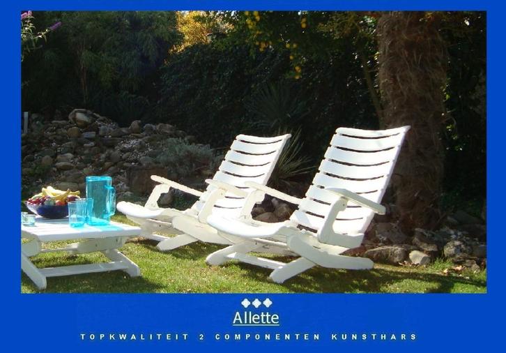 ROVERGARDEN tuinstoelen vergel. Kettler Tiffany Allibert tri, Tuin en Terras, Tuinstoelen, Zo goed als nieuw, Kunststof, Inklapbaar
