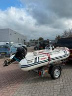 Zeer nette rib met motor en trailer!!!, Watersport en Boten, Rubberboten, Zo goed als nieuw, Benzine, Minder dan 70 pk, Overige materialen