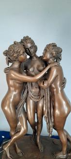 Drie gratiën. Bronzen beeld, Antiek en Kunst, Antiek | Koper en Brons, Ophalen of Verzenden
