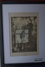 ETS OCHTENDGLOREN * Gesigneerd *, Antiek en Kunst, Kunst | Etsen en Gravures, Verzenden