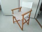regiseurstoel regiseursstoel opvouwbaar hout wit katoen, Huis en Inrichting, Stoelen, Ophalen, Hout, Gebruikt, Wit