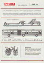 1:87 Wiking Jaarfolder 1982/83, Ophalen of Verzenden, Zo goed als nieuw, Overige typen, Wiking