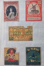 16 vellen lucifermerken ca. 1950, Verzamelen, Ophalen of Verzenden, Gebruikt, Luciferdoosjes of -merken
