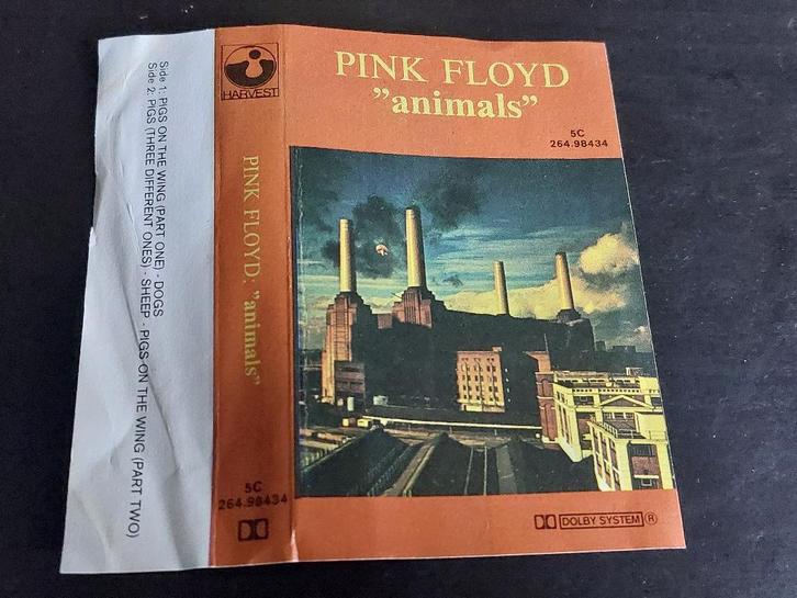 PINK FLOYD - ANIMALS (MC), Cd's en Dvd's, Cassettebandjes, Gebruikt, Origineel, Rock en Metal, 1 bandje, Ophalen of Verzenden