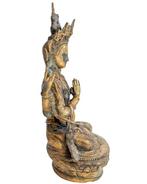 Oud bronzen beeld van een vierarmige Guanyin (Tara-vorm), Ophalen of Verzenden, Gebruikt