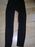 Broek zwart met scheuren, Laulia, Ophalen of Verzenden, Zo goed als nieuw, Zwart