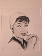 Uniek schilderij: Audrey Hepburn – Oost-Indische inkt (Ido, Antiek en Kunst, Ophalen