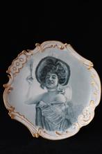 Antieke Limoges W. Guerin “Gibson girl” sierbord c 1900, Ophalen of Verzenden