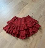 Nieuw rood (broek) rokje van de Cotton Club met glittertjes, Kleding | Dames, Ophalen of Verzenden, Zo goed als nieuw, Maat 34 (XS) of kleiner