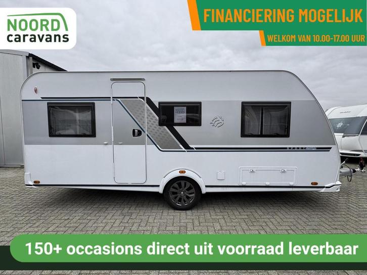 Knaus 500 EU SPORT E-POWER, NIEUWE CARAVAN!, ENKELE BEDDEN, Caravans en Kamperen, Caravans, Bedrijf, tot en met 4, 1000 - 1250 kg