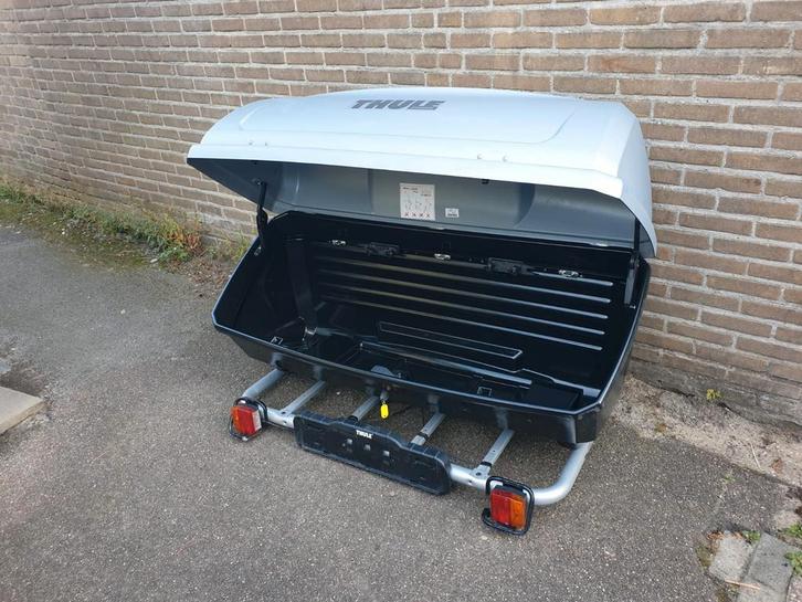 HANDIGE COMPLETE THULE BackUp 900 trekhaakbox+fietsendrager, Auto diversen, Bagagerekken, Zo goed als nieuw, Ophalen of Verzenden