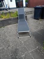 tuin ligbed opklapbaar en verstelbaar met zonnekapje 2tuks, Tuin en Terras, Ophalen, Nieuw, Aluminium, Verstelbaar
