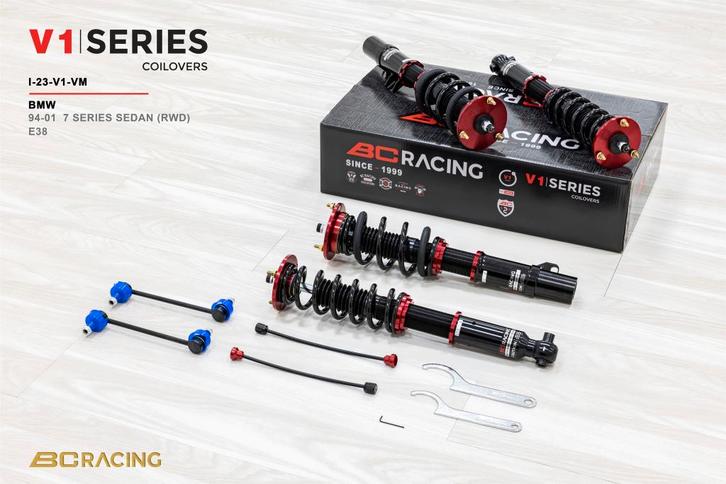 BC Racing V1-VM serie schroefset - BMW 7-Serie E38 94-01, Auto diversen, Tuning en Styling, Ophalen of Verzenden