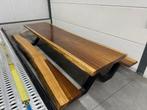 Picknick bank met metalenframe, tropisch hardhout 3,80 cm, Ophalen, Nieuw, Hout