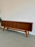 Retro teak tv kast, Ophalen, Gebruikt, 100 tot 150 cm, 25 tot 50 cm