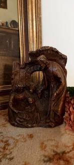 Prachtig oud kerstgroep beeld, Antiek en Kunst, Ophalen of Verzenden