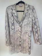 Helena Hart slangenprint blazer scuba creme paars XS, Beige, Zo goed als nieuw, Jasje, Koningin Wilhelminaplein 13, 1062 HH Amsterdam