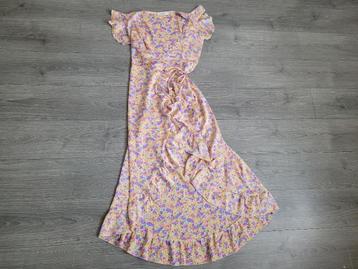 AMBIKA bloemenprint omslag jurk maat M ~ JB0075 beschikbaar voor biedingen