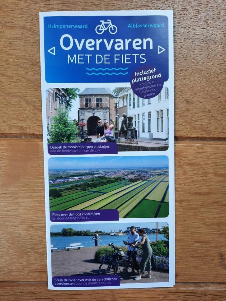 Overvaren met de fiets Krimpenerwaard Alblasserwaard, Boeken, Reisgidsen, Fiets- of Wandelgids, Europa, Overige merken, Ophalen of Verzenden