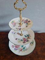 Vintage 3 laags etagere met vrolijke kleurtjes, Ophalen of Verzenden