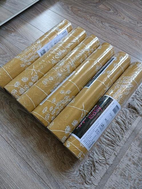 Behang Okergeel Superfresco easy, Huis en Inrichting, Stoffering | Behang, minder dan 10 m², Ophalen
