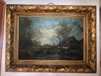 Groot olieverfschilderij aangeboden, gesign. J Lievens, Antiek en Kunst, Ophalen of Verzenden