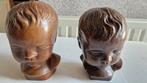 2 zware beelden kinderhoofdjes, Ophalen of Verzenden