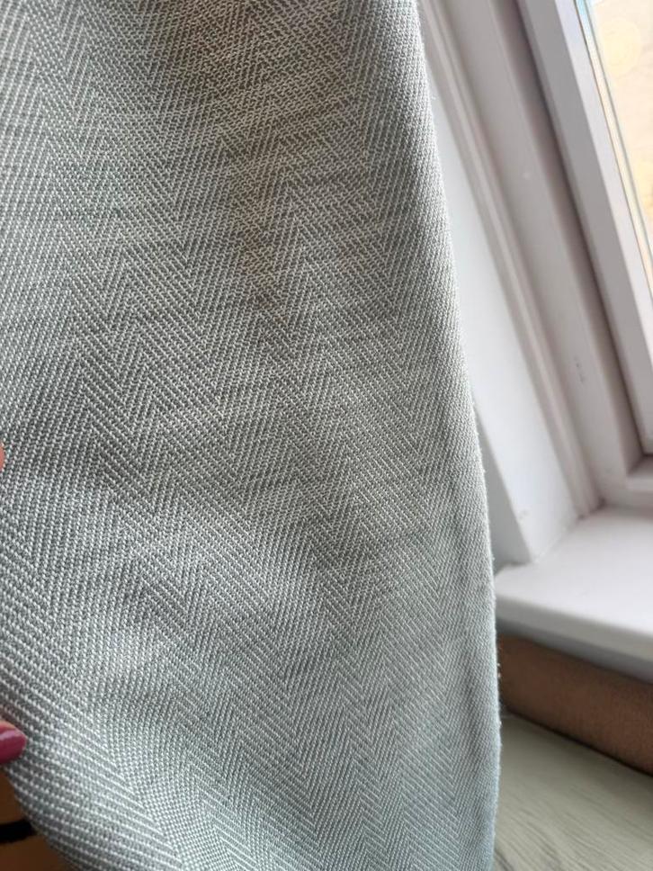 Inbetween Gordijnen Blauw/Groen - 2 stuks, Huis en Inrichting, Stoffering | Gordijnen en Lamellen, Zo goed als nieuw, 150 tot 200 cm