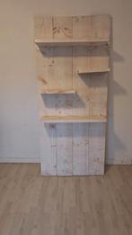 Steigerhout boekenkast white wash, Huis en Inrichting, Kasten | Boekenkasten, Ophalen, Zo goed als nieuw, 25 tot 50 cm, 50 tot 100 cm