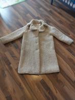 Beige lange Teddy jas van Mango, Maat XS, Kleding | Dames, Jassen | Winter, Ophalen of Verzenden, Gedragen, Beige