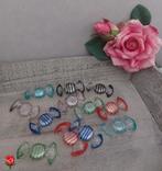 12 Vintage stijl Murano snoepjes/candies zilver folie 5 cm, Ophalen of Verzenden, Nieuw, Overige typen