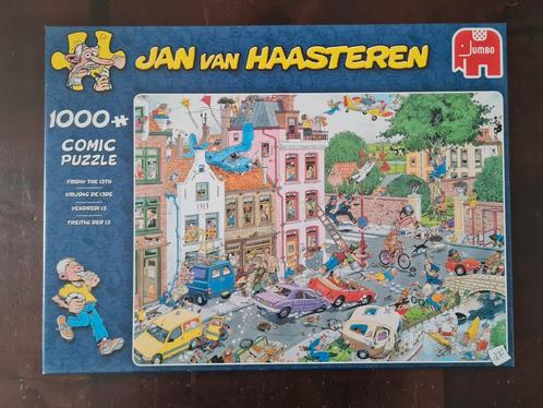 Jan van Haasteren - Vrijdag de 13de - 1000 St - JvH, Hobby en Vrije tijd, Denksport en Puzzels, Zo goed als nieuw, Legpuzzel, 500 t/m 1500 stukjes