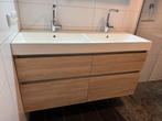 Bruynzeel wastafel met Grohe kranen - 120cm breed, Ophalen, Gebruikt, 100 tot 150 cm, Minder dan 100 cm