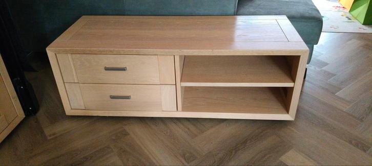 TV Meubel + Salon Tafeltje - Complete Set!, Huis en Inrichting, Kasten | Dressoirs, Gebruikt, 100 tot 150 cm, 25 tot 50 cm, Met lade(s)