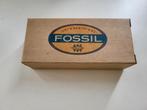 Te koop Vintage Fossil horloge, Leer, Staal, Polshorloge, Zo goed als nieuw