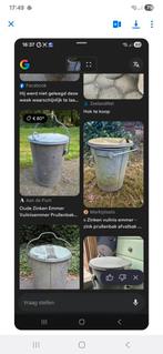 2 bakken vuilnisbak grote 120 lieter +/_, Kunststof, Rond, Ophalen of Verzenden, Zo goed als nieuw