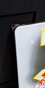 Mooi emaille reclamebord Juncker fietsen, Langcat Bussum., Verzamelen, Reclamebord, Gebruikt, ., Ophalen of Verzenden