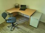 Bureau met bureastoel en kastje, Ophalen, Gebruikt, Bureau