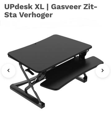 UPdesk  XL gasveer zit- sta verhoger beschikbaar voor biedingen