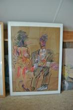 anton martineau grote pastel, Antiek en Kunst, Verzenden