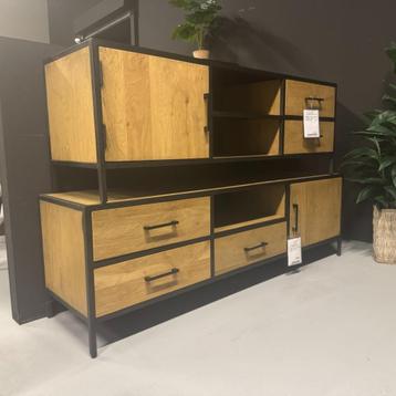 Actie! Tv-meubel Luna | 180 cm | Eiken | van €679,- beschikbaar voor biedingen