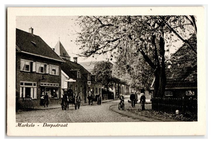 Markelo, Dorpsstraat, Verzamelen, Ansichtkaarten | Nederland, Ongelopen, Overijssel, 1940 tot 1960, Verzenden