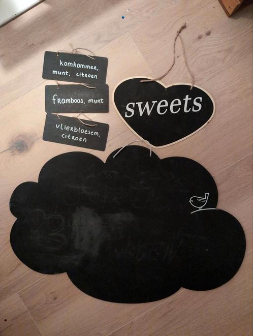 Krijtbordjes Sweet Table Bruiloft/Kinderkamer, Kinderen en Baby's, Kinderkamer | Inrichting en Decoratie, Zo goed als nieuw, Wanddecoratie