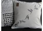 Nieuw sierkussen zwart wit vogels, Ophalen of Verzenden, Nieuw, Wit, Vierkant