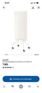 Whiteboard op wielen van Ikea, Ophalen, Gebruikt, Whiteboard