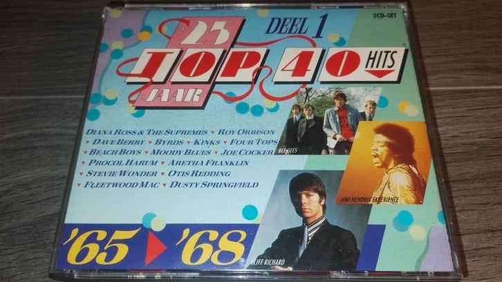 25 Jaar Top 40 Hits - Deel 1 - 1965-1968, Cd's en Dvd's, Cd's | Verzamelalbums, Zo goed als nieuw, Pop, Ophalen of Verzenden