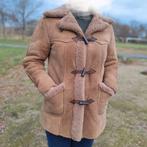Super zachte heel warme lichtbruine suede lammy jas 38 M, Kleding | Dames, Jassen | Winter, Ophalen of Verzenden, Zo goed als nieuw