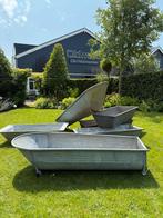 Zinken bad badkuip buiten plantenbak ijsbad, Tuin en Terras, Ophalen, 40 cm of meer, Nieuw, Tuin