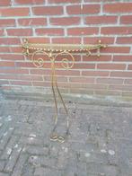 Gave  france  smeedijzeren wand tafel met glasplaat, Ophalen of Verzenden